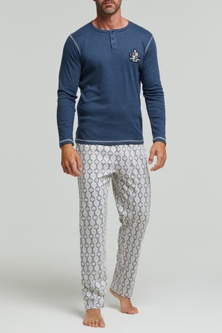 Pijama - Azul marino y blanco