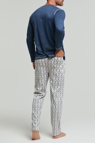 Pijama - Azul marino y blanco