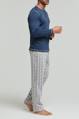 Pijama - Azul marino y blanco