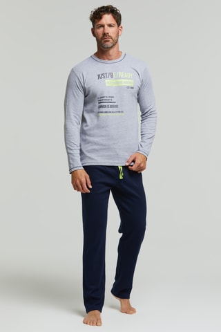 Pijama - Gris claro jaspeado