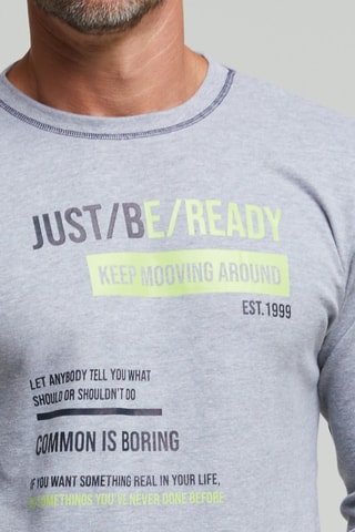 Pijama - Gris claro jaspeado