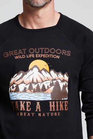 Pijama - Negro y naranja