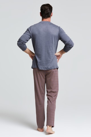 Pijama - Gris oscuro y marrón