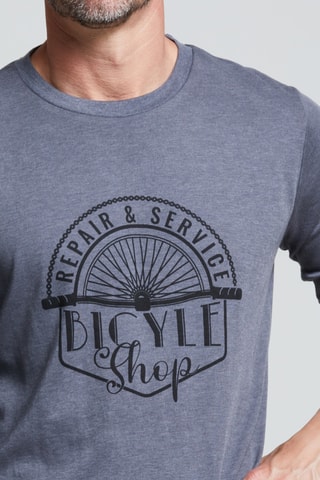 Pijama - Gris oscuro y marrón