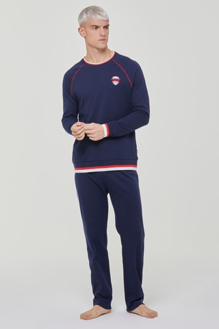 Pijama - Azul marino y rojo