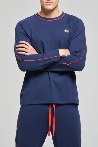 Pijama - Azul marino y rojo