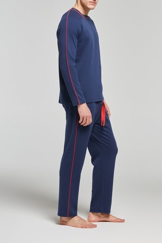 Pijama - Azul marino y rojo