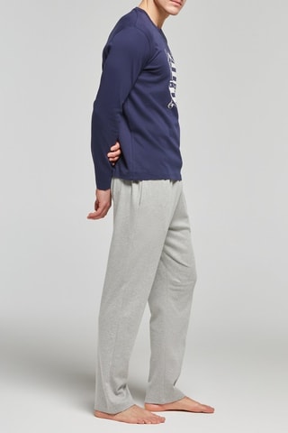 Pijama - Azul marino y gris claro