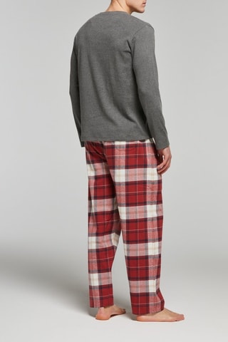 Pijama - Gris oscuro y rojo