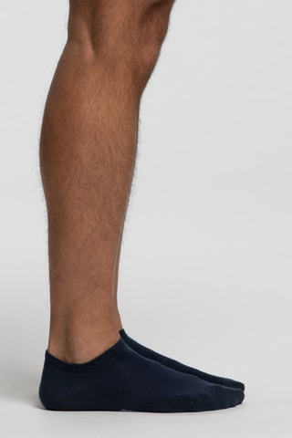 3 pares de calcetines cortos - Azul marino