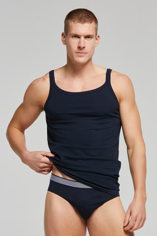 Camiseta de tirantes - Azul oscuro