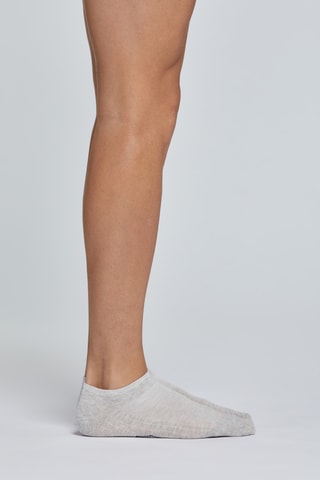 3 pares de calcetines cortos - Gris claro jaspeado, marrón y azul marino