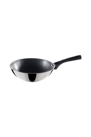 Wok anti-adhérent en acier inoxydable Expert Touch - 28 cm