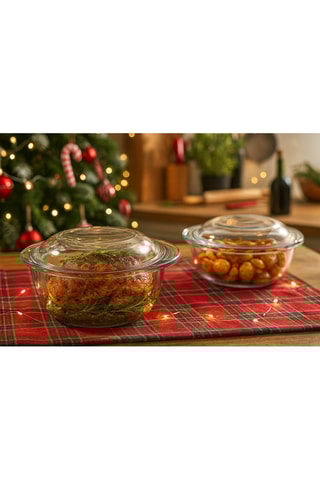 2 panelas de vidro borossilicato Essential - 23 cm - 2,3 l