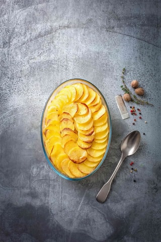 Travessa para forno oval em vidro borossilicato Essentials - 39 x 27 cm