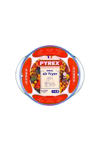 Travessa redonda em vidro borossilicato Pyrex® para air fryer - 20 x 18 cm