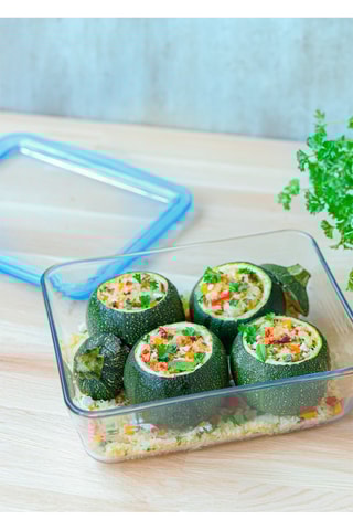 Plat de conservation rectangulaire en verre borosilicate Pure Glass - 80 cl