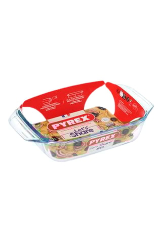 Travessa retangular em vidro borossilicato Pyrex®para air fryer - 27 x 17 cm