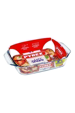 Travessa retangular em vidro borossilicato Pyrex®para air fryer - 35 x 23 cm