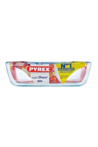 Travessa retangular em vidro borossilicato Pyrex®para air fryer - 35 x 23 cm