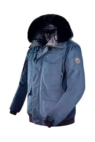 Jas met Capuchon Magma Marineblauw