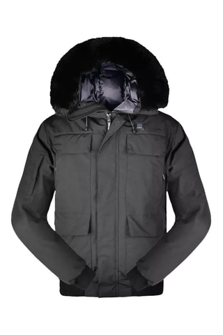 Jas met Capuchon Magma - Zwart