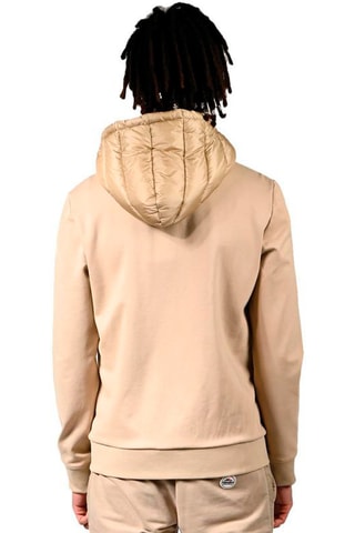 Gewatteerde Jas met Capuchon West Beige