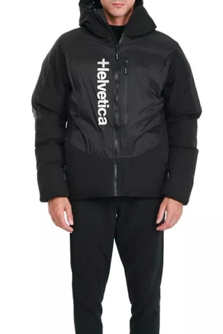 Gewatteerde Jas met Capuchon Paco - Zwart en Wit