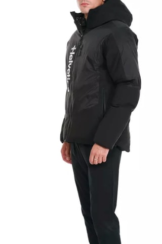 Gewatteerde Jas met Capuchon Paco - Zwart en Wit