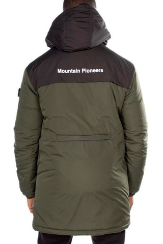 Gewatteerde Jas Seth Kaki en Zwart