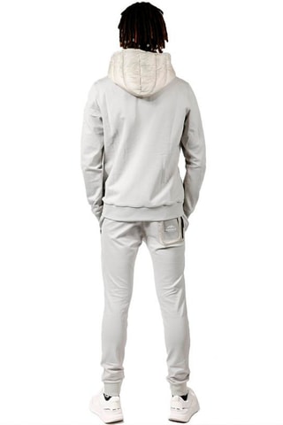 Gewatteerde Jas met Capuchon West Lichtgrijs