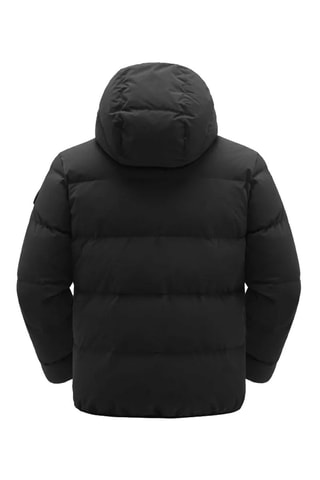 Dubbelzijdige Gewatteerde Jas met Capuchon Reverso Shell Zwart en Grijs