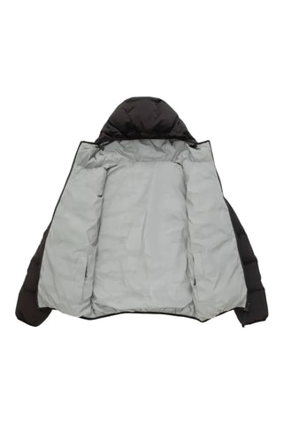 Dubbelzijdige Gewatteerde Jas met Capuchon Reverso Shell Zwart en Grijs