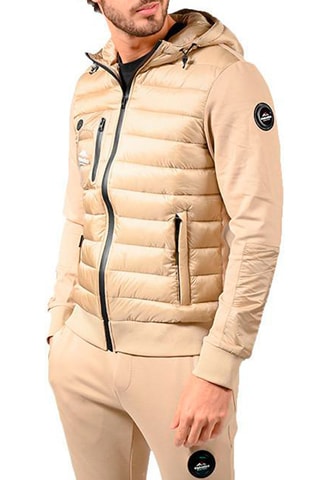 Gewatteerde Jas met Capuchon Lorient Beige