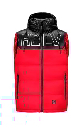 Bodywarmer met Capuchon Vars - Rood en Zwart