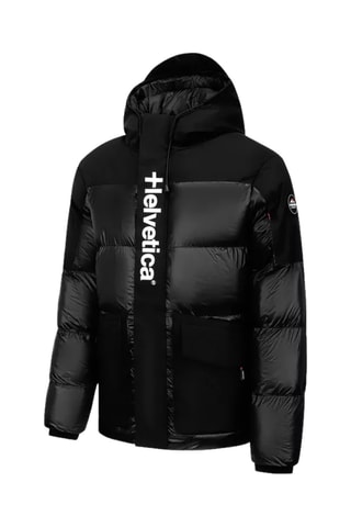 Gewatteerde Jas met Capuchon Queyras - Zwart