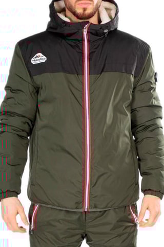 Gewatteerde Jas Casey Kaki en Zwart