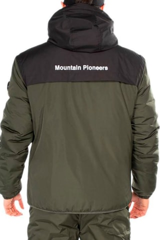 Gewatteerde Jas Casey Kaki en Zwart