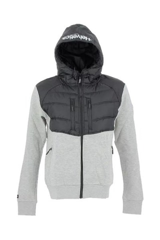 Gewatteerde Jas met Capuchon Meribel - Grijs