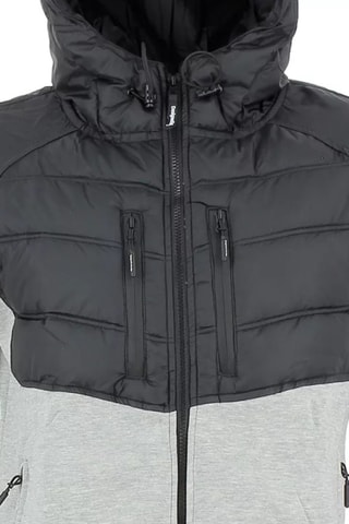 Gewatteerde Jas met Capuchon Meribel - Grijs