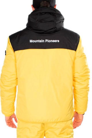 Gewatteerde Jas Geel en Zwart