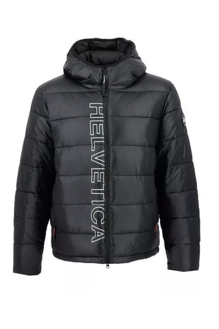 Gewatteerde Jas met Capuchon Thorens - Zwart