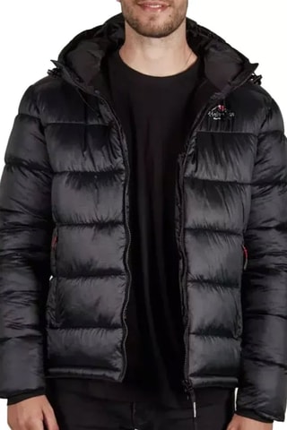 Gewatteerde Jas met Capuchon Avoriaz Zwart