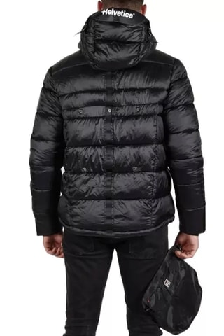 Gewatteerde Jas met Capuchon Avoriaz Zwart