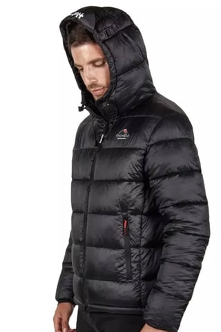 Gewatteerde Jas met Capuchon Avoriaz Zwart