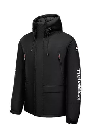 Gewatteerde Jas met Capuchon Alaska - Zwart