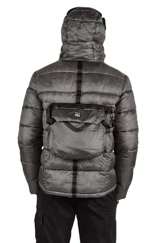 Gewatteerde Jas met Capuchon Avoriaz Grijs