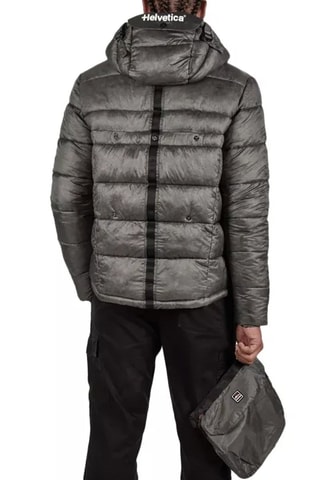 Gewatteerde Jas met Capuchon Avoriaz Grijs
