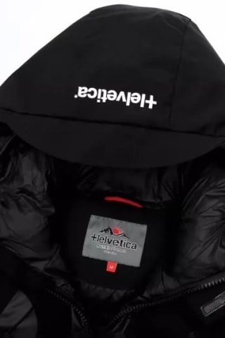 Gewatteerde Jas met Capuchon Power - Zwart