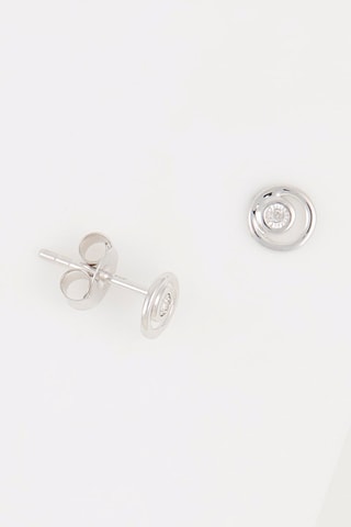 Boucles d'oreilles Simplicité - 
Or blanc et diamant